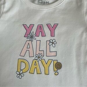 Epic Threads White Graphic Tee